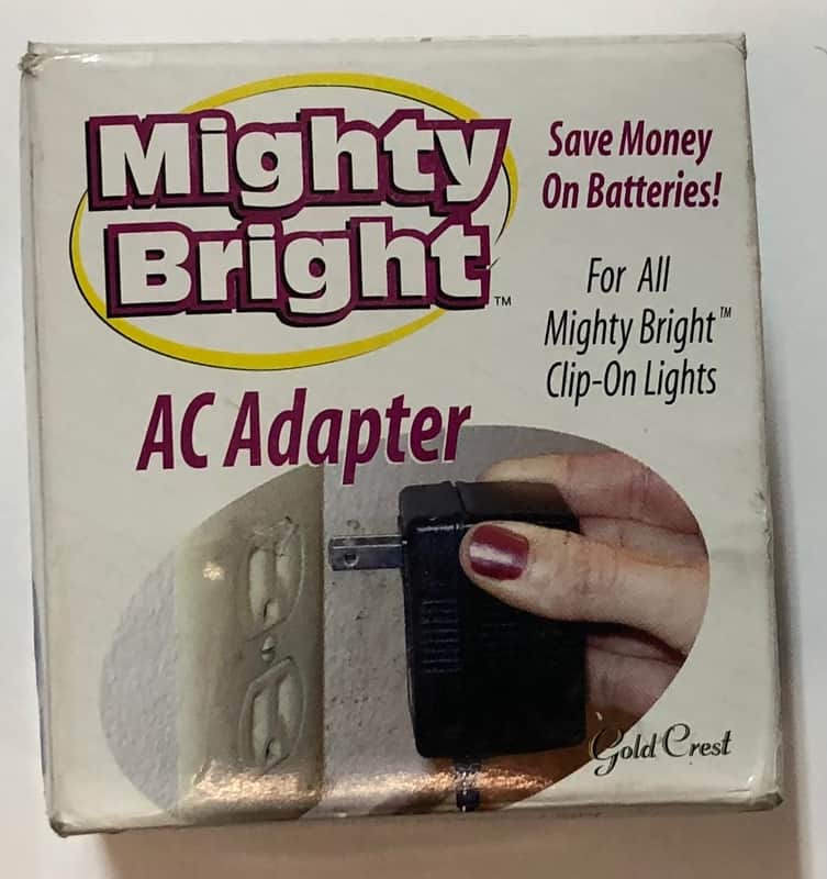 Mighty Bright 36321-T Reader's Light AC Adapter 3.5mm - Black image 1