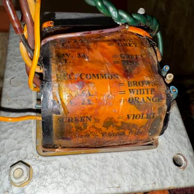 Vintage 1962 Marshall Offset JTM45 RS Radiospares Mains Power Transformer *1960s* image 10