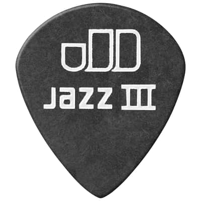 482P100 Tortex Pitch Black Jazz III 1,00 mm Sachet de 12 Dunlop image 3