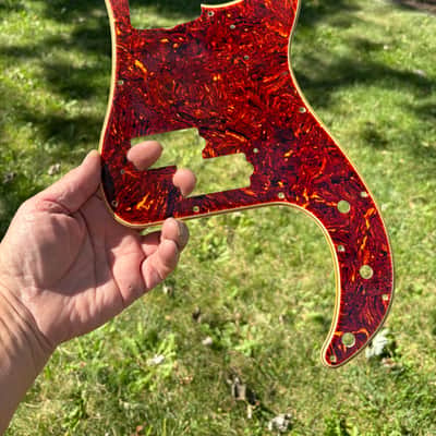 Vintage ‘60’s Style Celluloid Nitrate Tortoise Fender Precision Bass Pickguard Celluloid Tortoiseshell Custom Relic'd image 1