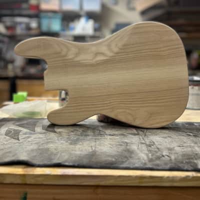 Madlad Instruments Ash Precision Bass PBass Style Body (custom made with pride in north Texas) - Unfinished image 7
