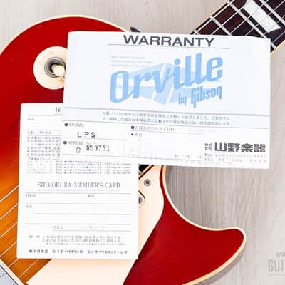 1989 Orville by Gibson Les Paul Standard Cherry Sunburst w/ USA Bill Lawrence Humbuckers, Hangtags image 20