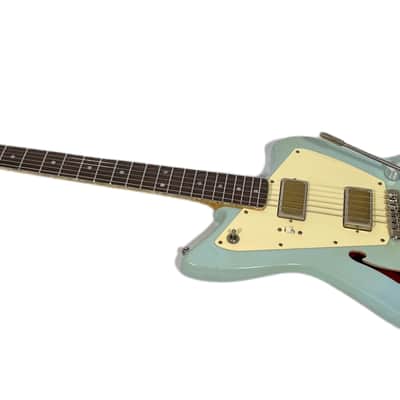 Rufini Guitars Montefalco Semi-Hollow, Aged Sonic Blue, NEW (Authorized Dealer) image 9