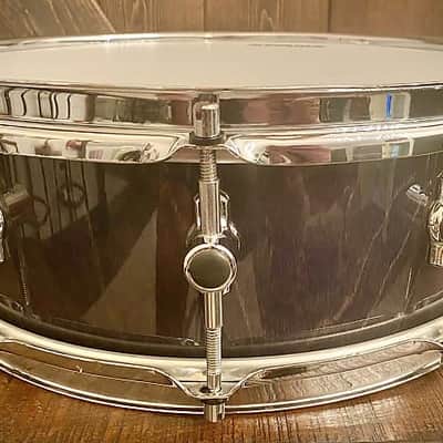 Sonor S-Class 14x5” 9-Ply Maple/Birch German Shell Snare Drum in Black Onyx Vertical Grain Lacquer Finish image 2