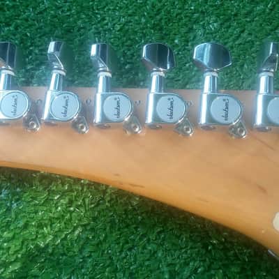 Kramer Vintage 80s EVH Baretta Model Floyd Rose 22 Frets 25.5" Scale Custom Paint 1980s Non Factory But Very Accurate Semi Pro Custom EVH Graphics image 13