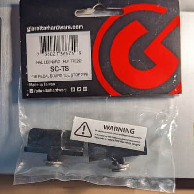 Gibraltar SC-TS Pedal Board Toe Stop 2 Pack image 1