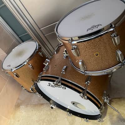 Ludwig Super Classic 1966 - Champagne Sparkle | Vintage USA | 3-ply Mahogany | Impecable image 6
