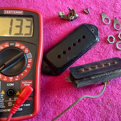 Vintage 1952 Gibson P90 P-90 + IRC wiring harness for Les Paul goldtop jr Junior es-150 es-125 130 135 archtop image 2