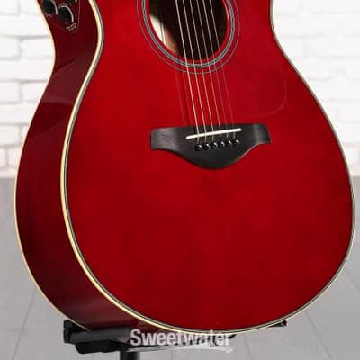 Yamaha FSC-TA TransAcoustic Concert Cutaway Acoustic-electric Guitar - Ruby Red (FSCTARRd1) image 5