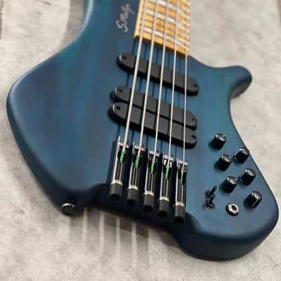 Headless bass bridge 5 strings with individual base for fanned multiscale by Nova Guitar Parts image 6