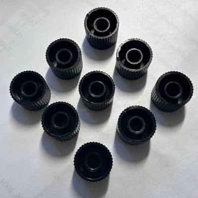 Danelectro Amp Knobs 1960’s - Black Chrome Inserts image 2