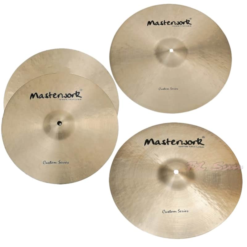 Masterwork Custom Series 21” Thin Ride - 19” Thin Crash - 15” Thin Hi-Hat image 1
