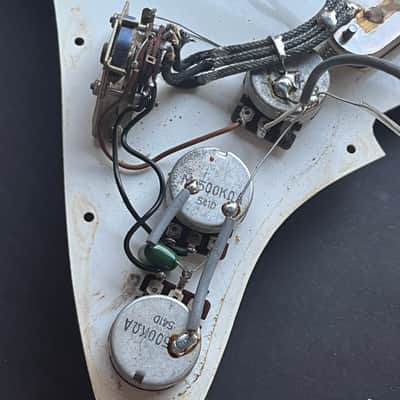 RARE 1974 Greco Maxon “Excel” 1962-1964 Strat REPLICA .... LOADED Pickguard + Electronics Mounted – Original Pre-Wired Assembly ... the BEST 60's Strat voiced pickup CLONES (Reverse Engineered) image 6