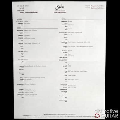 Suhr Custom Classic T Black Double Bound - Dual P90 Pups image 13