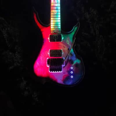Lionheart Guitars Eximia Custom 6-String "Galaxy" | Built-in LED System | Edge Tremolo | w/ Hard Case & COA image 16