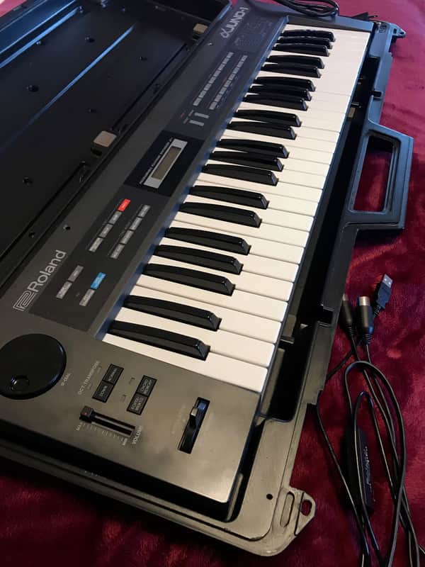 Roland Alpha Juno 1 w/ Case and UM-ONE Midi Interface image 1