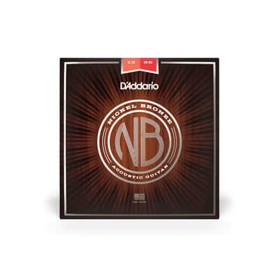 Nb1356 Nickel Bronze Acoustic Guitar Strings, Medium, 13 56 image 1