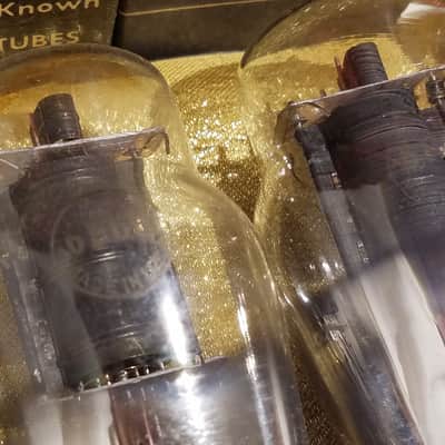 RCA etc. Matched Pair (2) 6F6G tNOS AT1000 TESTED Vacuum Tubes greyglass Power Pentode 1935-1952 image 4