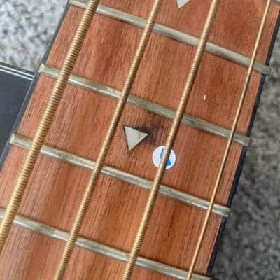 Luna 4 String Acoustic Electric Bass, Spruce Top Body, Mahogany Neck, Rosewood Fingerboard image 11