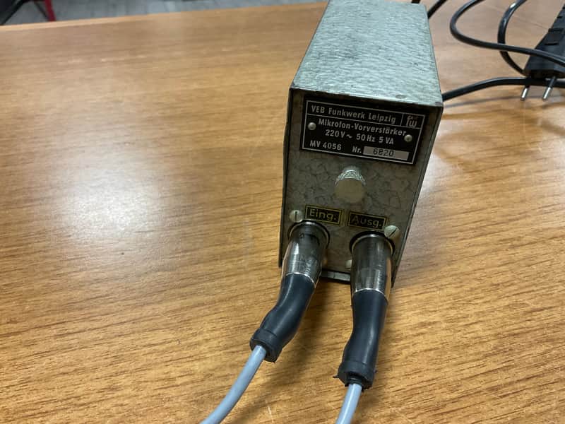 VEB MV 4057 mikrofon Preamplifier TUBE RFT image 1