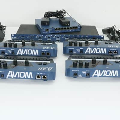 Aviom System (1) A-16T Input Module (1) A-16D A-Net Distributor (4) A-16 Mixer image 8