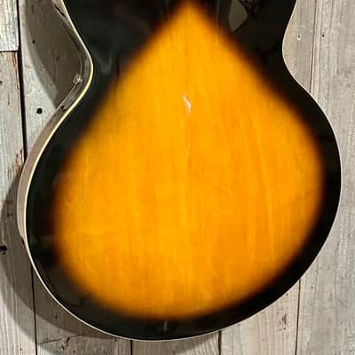 Jay Turser  JT134DC 335 Style Semi-Hollowbody Electric Guitar - Sunburst, Ships Fast with A Pro Set Up! image 10