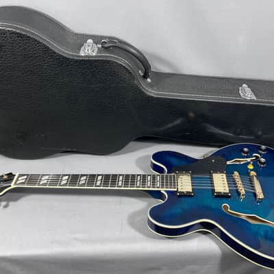 Olson 12 String Semi-Hollow Electric Guitar - Blueburst image 17
