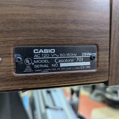 Retro Find! 1981 Casio Made In Japan 701 Synthesizer & Drum Machine  - Looks Very Good - Freaky Phat Funky Sounds! image 7