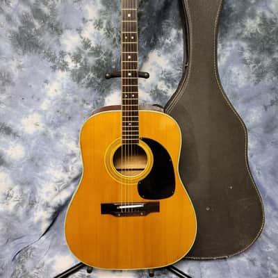 Vintage 1969 Norma WG-65 Dreadnought Adjustable Bridge Acoustic Guitar Pro Setup Original Soft Shell Case image 2