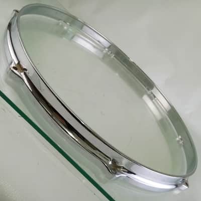 Gretsch 16"Die-Cast 8-Lug Floor Tom Drum Rim Hoop Vintage 60s Chrome Round Badge image 4