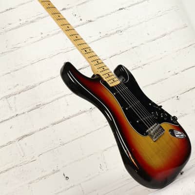 1977 Fender Stratocaster Sunburst Electric Guitar w/ Original Case image 11