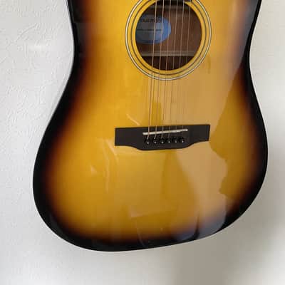 BLUE MOON ACOUSTIC GUITAR BG-28 T DREADNOUGHT 2023 - SUNBURST image 1