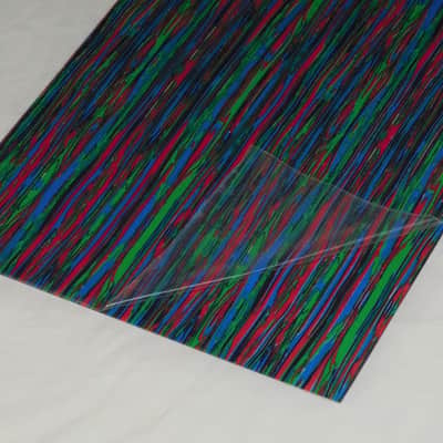 Delmar Ludwig Psychedelic Red Drum Wrap  10-5/8" x  49" image 2