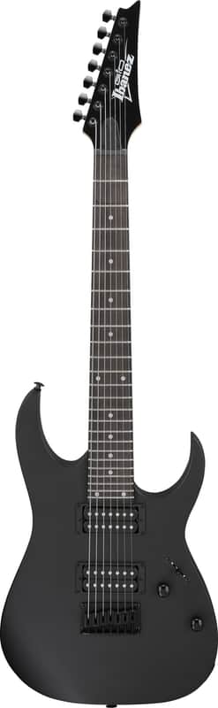 Ibanez GRG7221 Black Flat Electric Guitar 7 String image 1