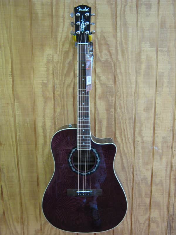 Fender T-Bucket 300CE Violet Ash TV Cutaway Acoustic-Electric