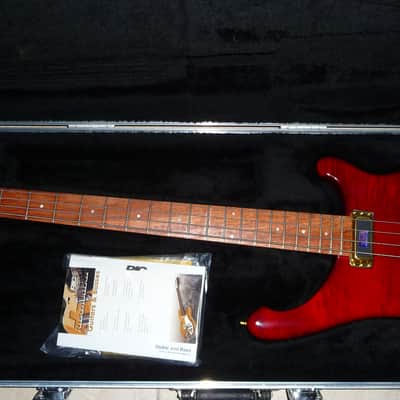 Rickenbacker 4004 CII Cheyenne 2008 Translucent Red Flamed Maple/Walnut with Bubinga Fretboard image 2