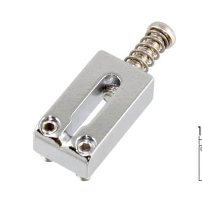 Allparts BP-0127-010 RECTANGULAR BRIDGE SADDLES FOR STRATOCASTER Chrome image 1