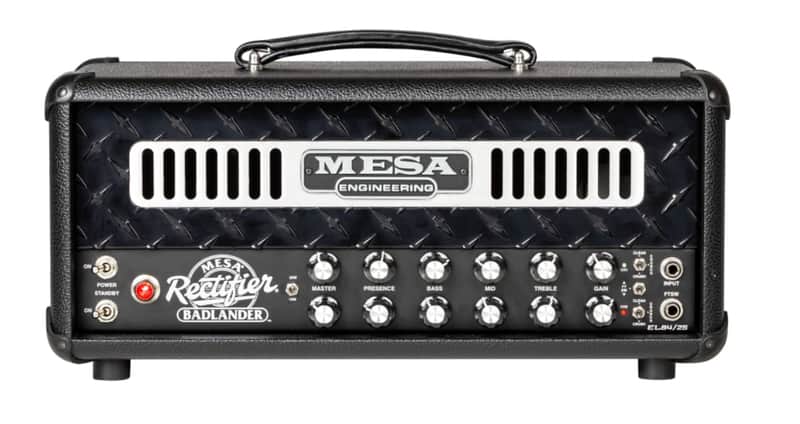Mesa Boogie Badlander 25 Head Black Bronco Black Diamond Plate (139) image 1