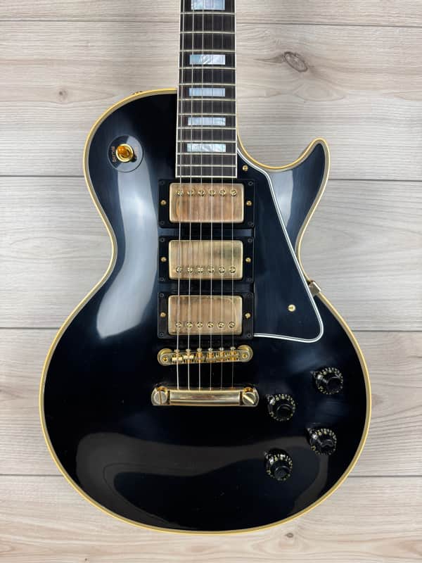 Gibson Custom 1957 Les Paul Custom Reissue VOS - Ebony 3-Pickup #222 image 1