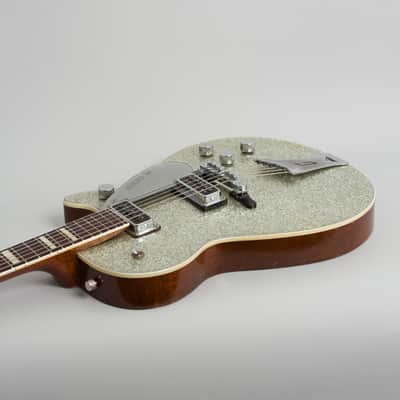 Gretsch PX 6129 Silver Jet Solid Body Electric Guitar (1955), ser. #16378, tweed hard shell case. image 7