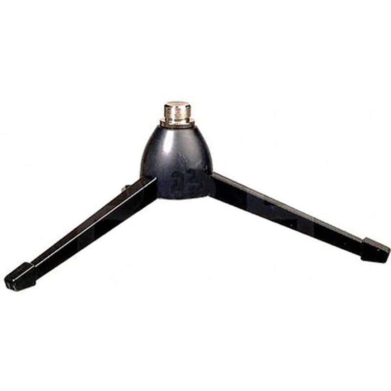 K + M 23105 Plastic Tabletop Tripod Microphone Stand - Black image 1