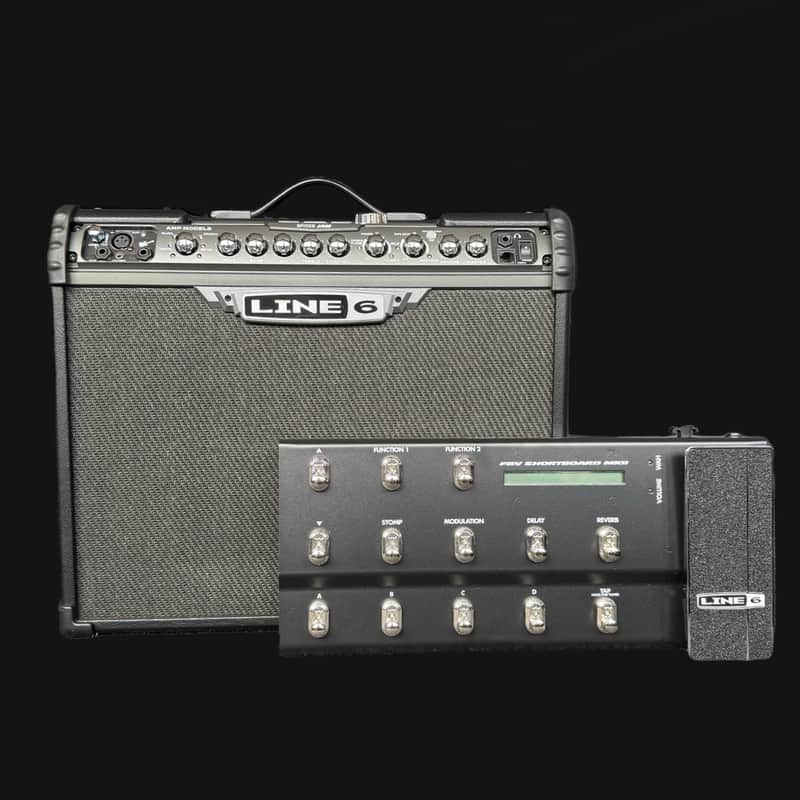 Line 6 Spider Jam 75-Watt 1x12" Digital Modeling Guitar Combo and Line 6 FBV Shortboard Footcontroller & Carry Bag image 1