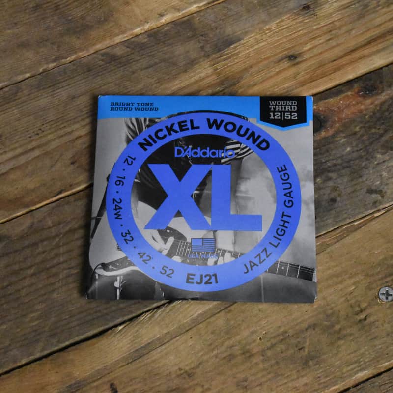 D'Addario EJ21 Nickel Wound Jazz Electric Guitar Strings Light 12-52 image 1