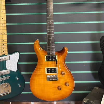 PRS Custom 24 10 Top Amber USA 2009 Electric Guitar image 2