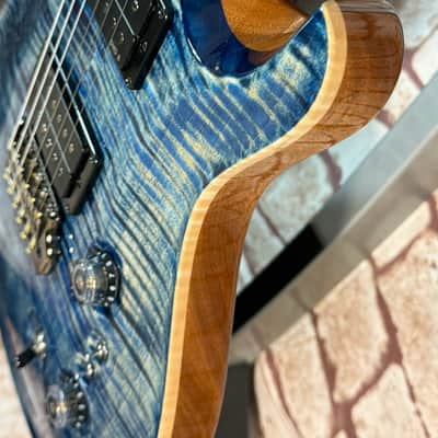 PRS Custom 24-08 Wood Library - 10 Top- Stainded Neck - Ziricote FB-Black Smoked HW -DMO- PS-Indigo- LTD. image 5