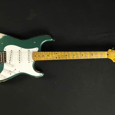 Fender Custom Shop 60th Anniversary 1954 Heavy Relic Stratocaster - Maple Fingerboard - Sherwood Green image 7