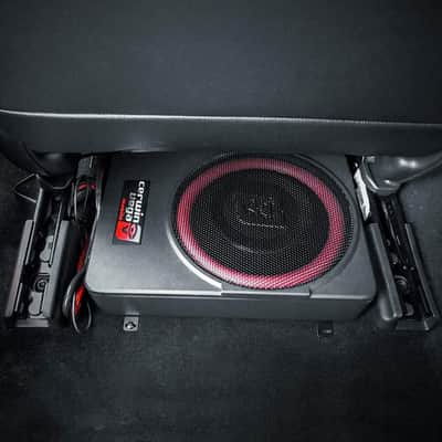 Cerwin Vega Mobile VPAS10 10" Under Seat Powered Car Subwoofer & 4 Gauge AMP Kit image 3