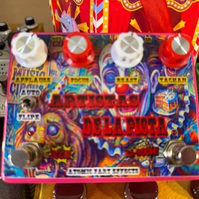 Atomic Fart Effects ARTISTAS DE LA PISTA Hand Made Left : (Based in Gold “Klon Centaur & Booster Ecoplex EP2 image 3