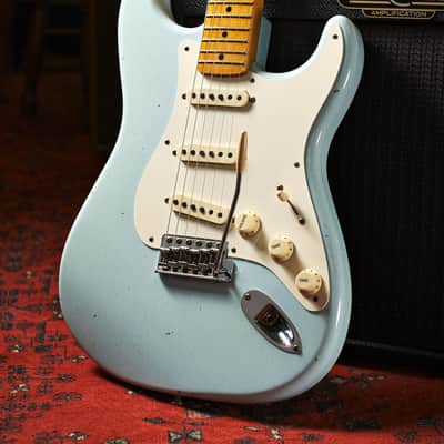 Fender Custom Shop Limited Edition 57 Stratocaster Journeyman Relic Sonic Blue (Pre-Owned, 2021, EC) #CZ554028 image 15