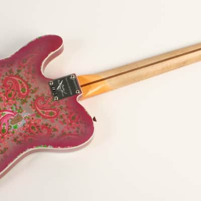 Fender Custom Shop Limited Edition Dual P90 Tele Relic Maple Neck Pink Paisley image 7